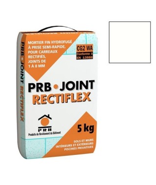 Joint rectiflex PRB ultra blanc 5kg