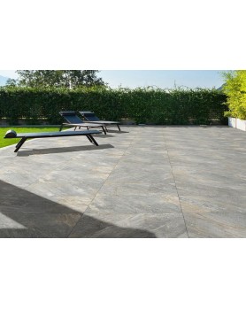 Carrelage extérieur 2cm Del Conca Quartz gris 60x90 rectifié