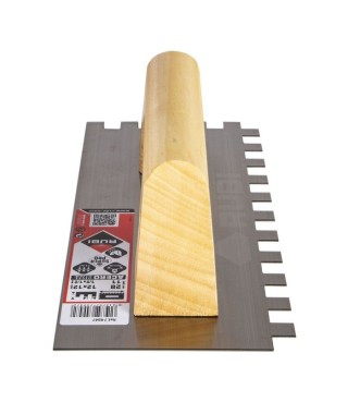 Peigne acier manche en bois Rubi 28cm (10x10) - Ain Carrelages