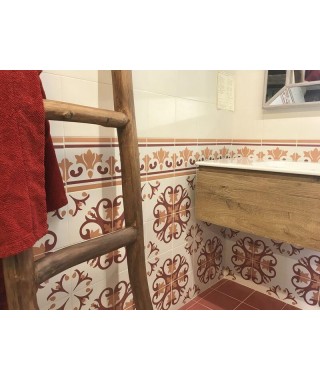 Carreau Kerion Neocim classic 20 x20 Optique framboise décor