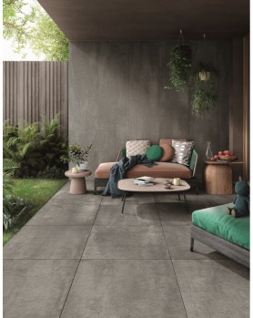 Carrelage extérieur 2cm Mirage Glocal gris clair 90x90 rectifié