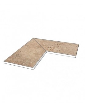 Margelle piscine angle 90 Novoceram Tiber natural