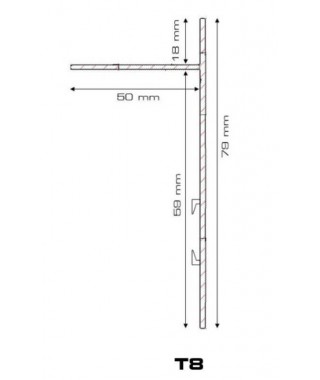 Bordure terrasse sur plot Bordalu Alu anodise