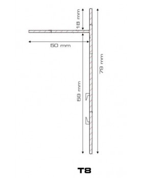 Bordure terrasse sur plot Bordalu Alu anodise