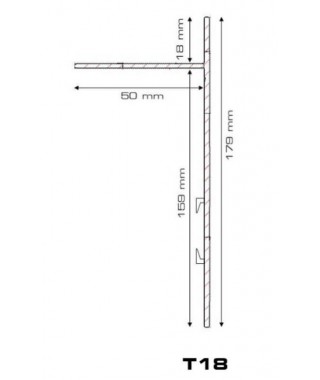 Bordure terrasse sur plot Bordalu Alu anodise