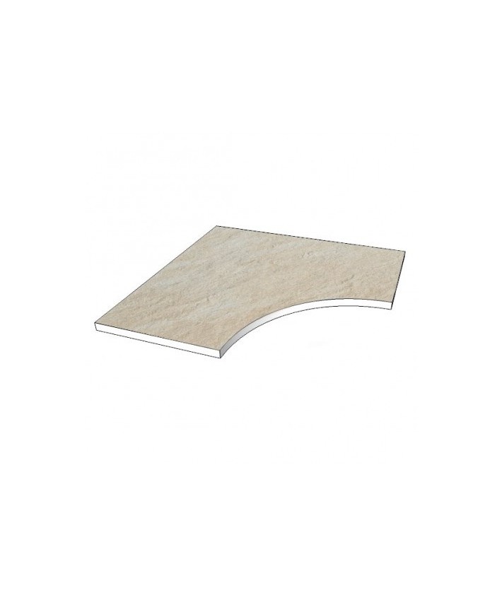 Margelle piscine angle arrondi Novoceram Kobe calcite 29x60 Margelle piscine angle arrondi Novoceram Kobe calcite 29x60