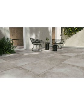 Carrelage extérieur 2cm Novoceram Château 80x80 Gris