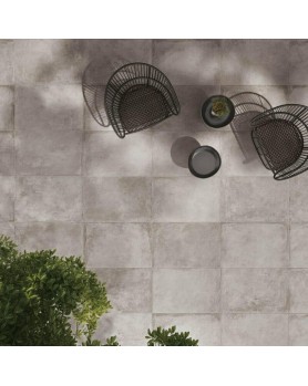 Carrelage extérieur 2cm Novoceram Château 80x80 Gris