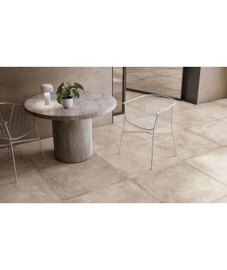 Carrelage extérieur 2cm Novoceram Château 80x80 Ivoire