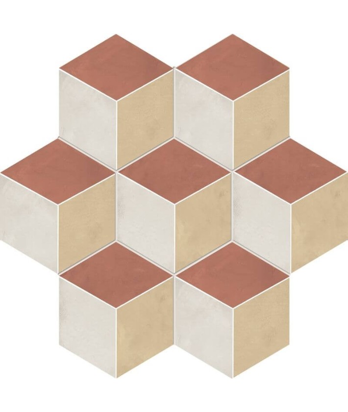 Carreau Marca Corona Terra 25x21.6 Avorio Esagono