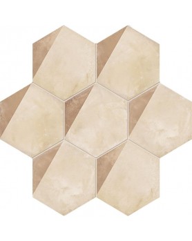 Carreau Marca Corona Terra 25x21.6 Avorio Esagono