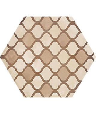 Carreau Marca Corona Terra 25x21.6 Avorio Esagono