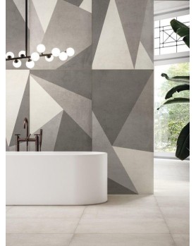 Carrelage intérieur imitation ciment : Refin Plain 120x120 Rectifié