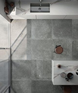 Carrelage intérieur Flaviker Nordik Stone Grey 90x90