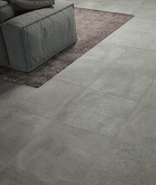 Carrelage imitation béton gris Novoceram Fast 60x60 rectifié