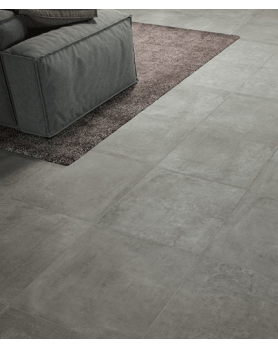Carrelage imitation béton gris Novoceram Fast 60x60 rectifié