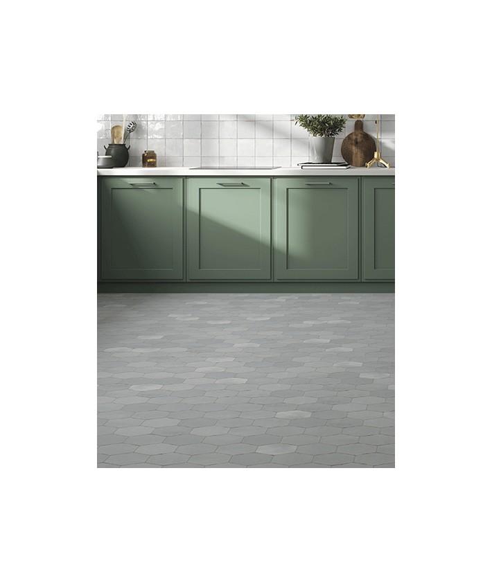 Carrelage Gris Effet Zellige Carmen Souk Nomade Grey