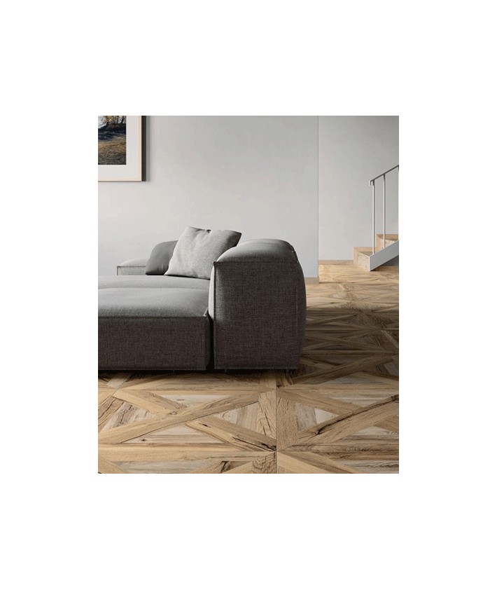 Carrelage intérieur beige effet bois Flaviker Nordik Wood Place Beige / Gold 60x60