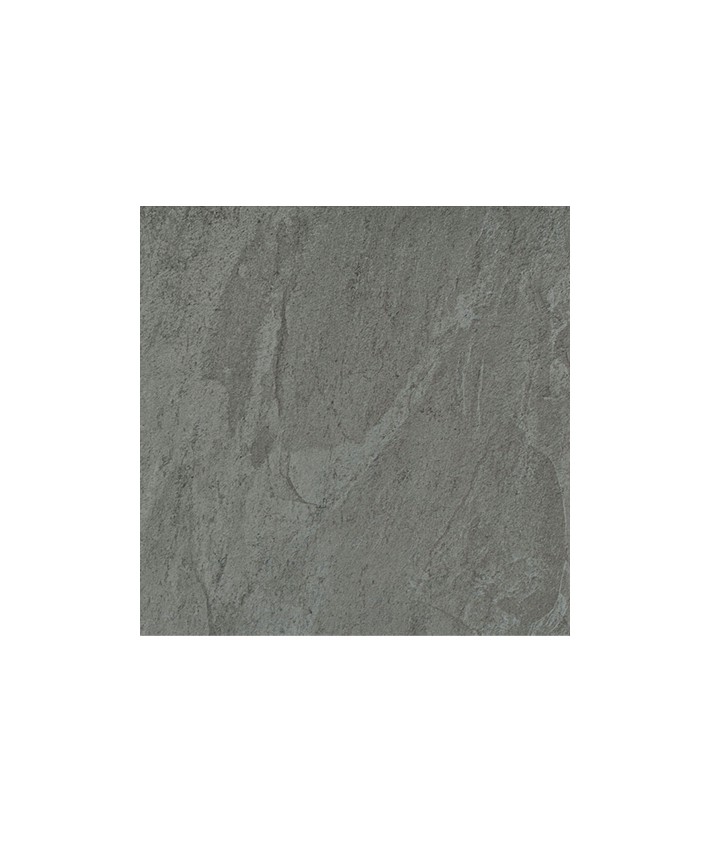 Carrelage extérieur 2cm gris foncé aspect pierre Novoceram Kobe 60x60 rectifié structuré