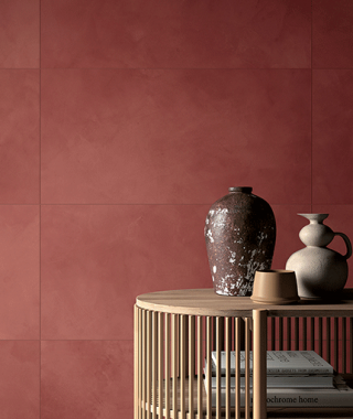 Carrelage rouge pour mur et sol effet béton Mirage Clay Grace 40x80