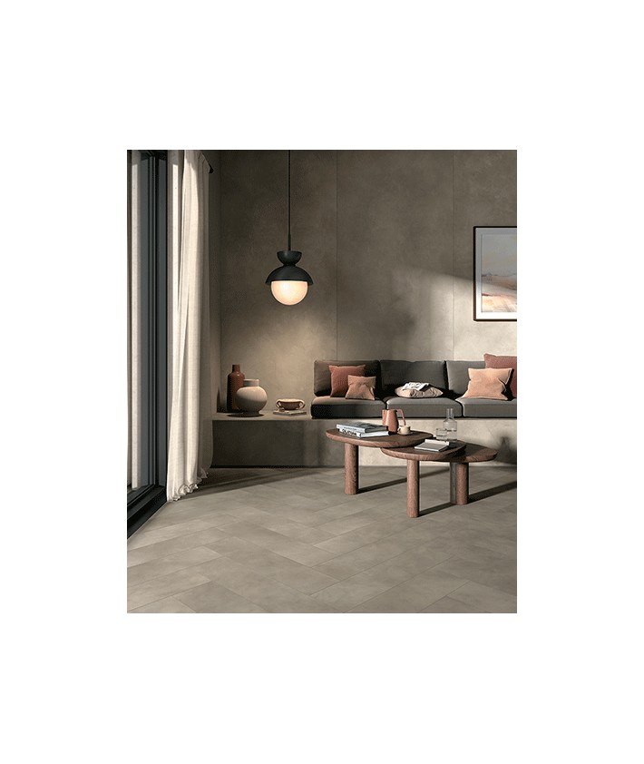 Carrelage taupe effet béton Mirage Clay Trust 40x80