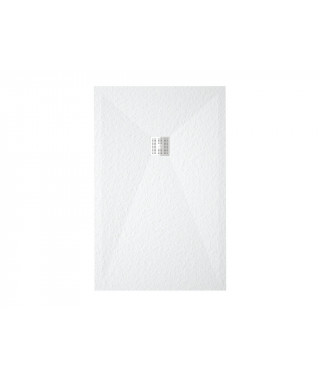 Bac à douche Zenon Smart 90x120 slate nieve blanc