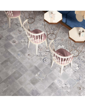 Carrelage decor ABK Play Heritage gris 20x20