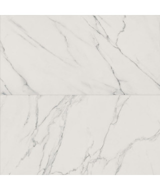 Carrelage imitation marbre Abk Sensi rectifié poli  statuario white 60x60