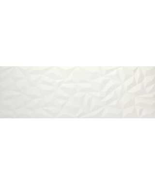Faïence décor APE Silk Ole blanc 40x120 rectifié