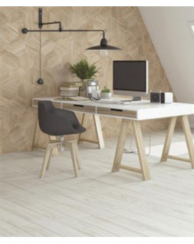 Carrelage Beige Effet Bois Vives Gamma Exagone Beige