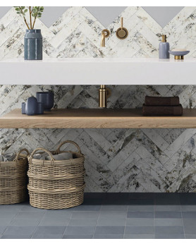 Carrelage Bleu Effet Métro Carmen Contemporary Bluestone