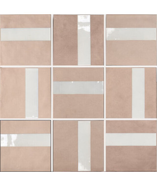 Carrelage Décor Rose Effet Métro Carmen Contemporary Rose Quartz