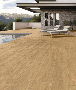 Carrelage Extérieur Beige Effet Bois Supergres Free dHome Amber