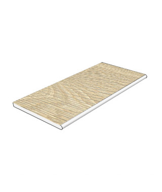 Margelle Piscine 2cm Beige Effet Bois Supergres Free dHome Sand 29x120