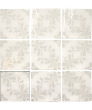 Faïence Décor Blanc Effet Ciment Carmen Fado Pontes White