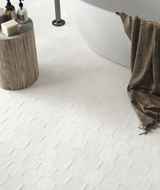 Carrelage Blanc Carmen Switch Hexa Off White Matt