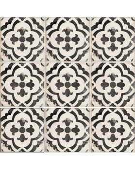 Carrelage Décor Blanc Effet Ciment Carmen Village Monte Black