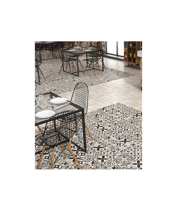 Carrelage Décor Blanc Effet Ciment Carmen Village Daroca Black Carrelage Décor Blanc Effet Ciment Carmen Village Daroca Black