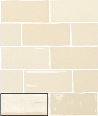 Faïence Beige Effet Ciment Carmen Fado Beige 6.5x13