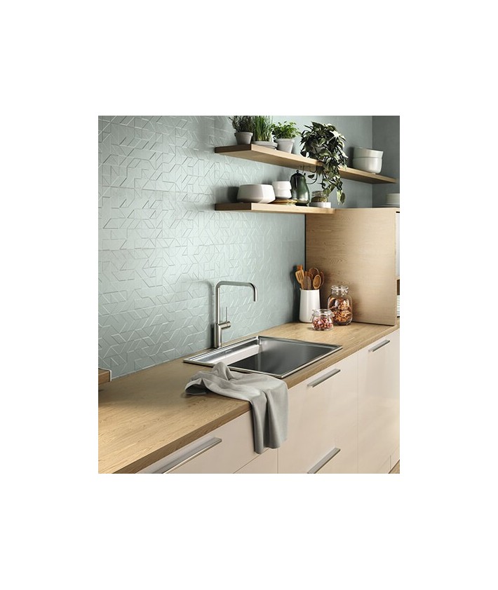 Faïence Décor Verte Effet Ciment APE Klen Gamy Palladium