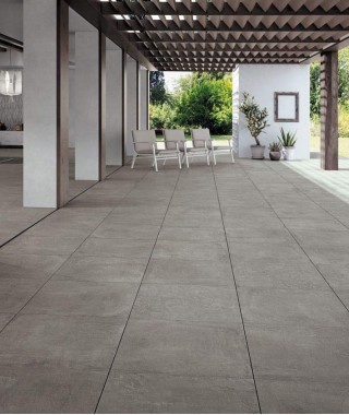 Carrelage extérieur 2cm Novoceram Fast gris 60x60 rectifié