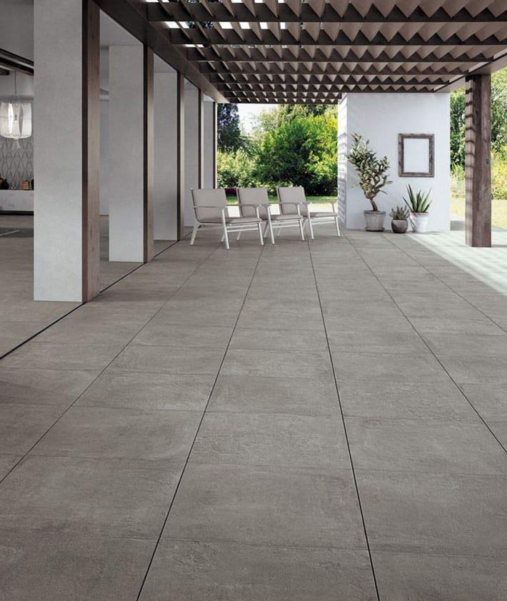 Carrelage extérieur 2cm Novoceram Fast gris 60x60 rectifié