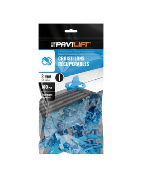 Sachet de 100 Croisillons Récupérables 3mm en I Pavilift
