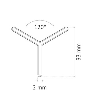 Sachet de 250 Croisillons Classiques 2mm en Y 120° Pavilift