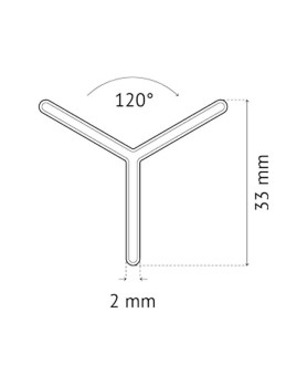 Sachet de 250 Croisillons Classiques 2mm en Y 120° Pavilift