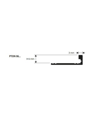 Profilé De Finition Aluminium Anodisé Argent Proterminal Progress Profiles