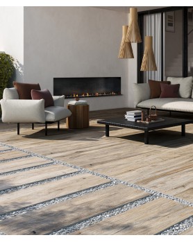 Carrelage Extérieur Effet Bois Rustique Ceramica Rondine Timeless 40x120