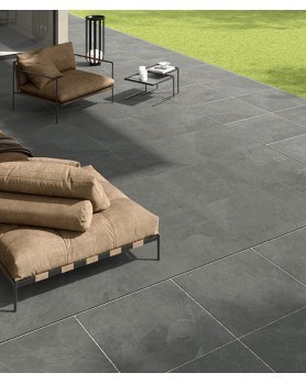 Carrelage Extérieur Effet Ardoise Caesar Céramiche 80x80 Slab.2