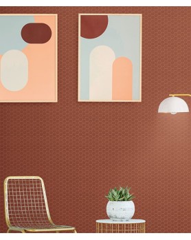 Mosaïque Terratinta Hexa Rusty Red 31,6x31,6