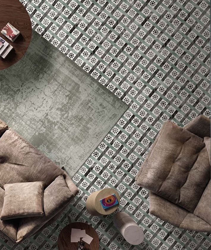 Carrelage decor ABK Play Classic vert 20x20 Carrelage decor ABK Play Classic vert 20x20